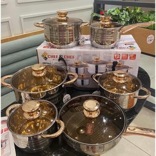 Bộ nồi 6 món chef&chef chính hãng