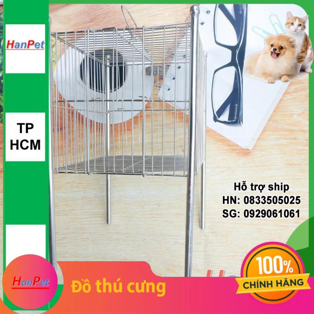 Hanpet.GV- Lồng tắm chim khuyên- lồng chuột hamster 100% inox không gỉ sét (- longtam) chuồng chim / lồng nuôi