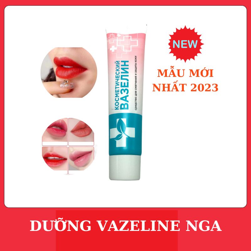 Dưỡng Vaseline Nga - Dưỡng ẩm môi kích bong sau phun xăm lọ 42ml