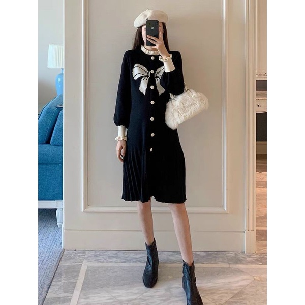 Váy bầu len thu đông