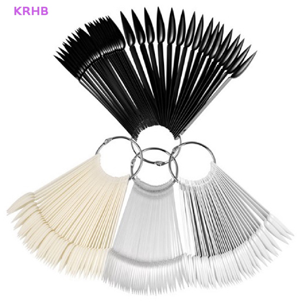 Set 40 Móng Tay Giả Hình Quạt Luyện Tập Mới