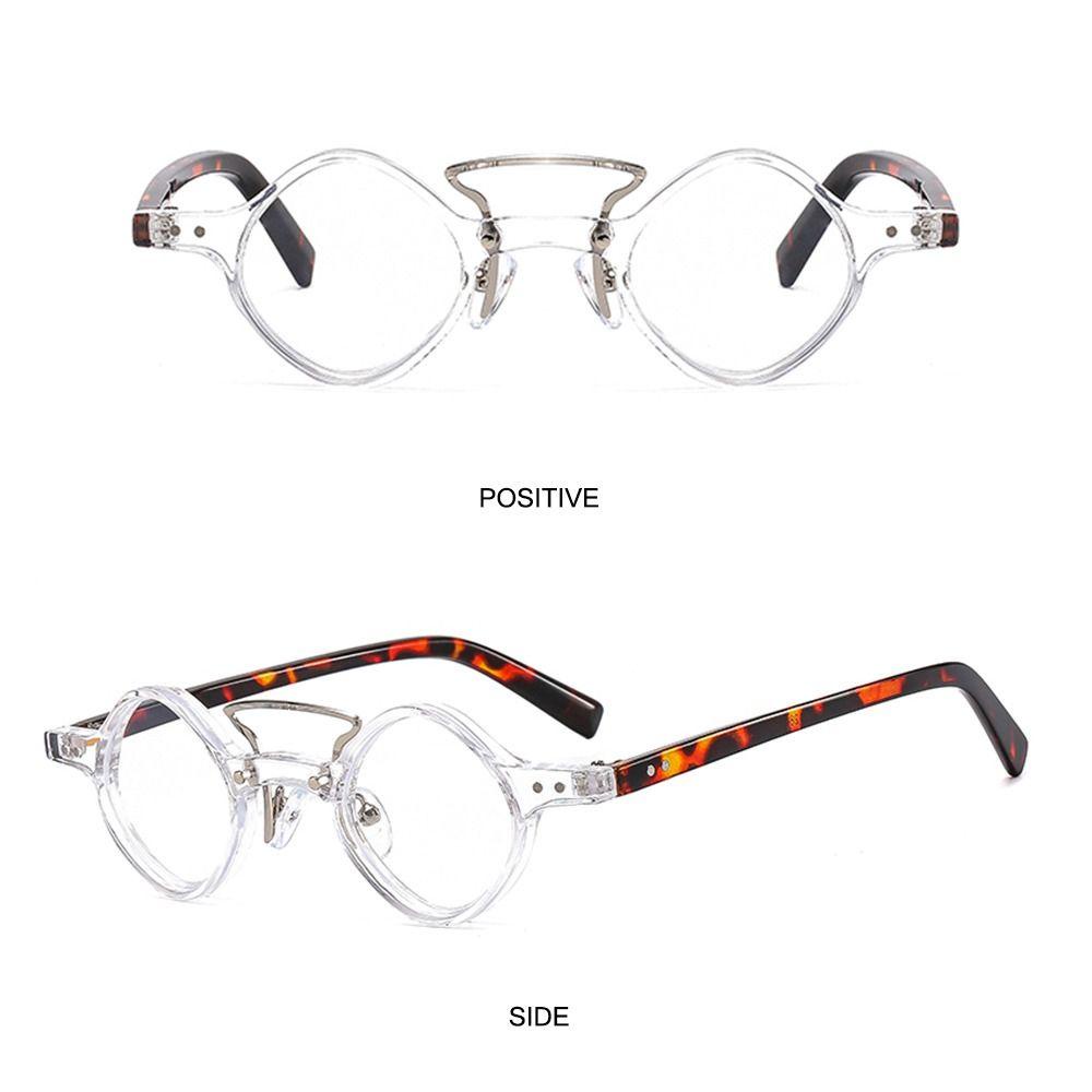 MOILYVN Kính Mát Gọng Vuông Tròn Nhỏ Màu Gradient Phong Cách Punk Cổ Điển Cho Nam Và Nữ