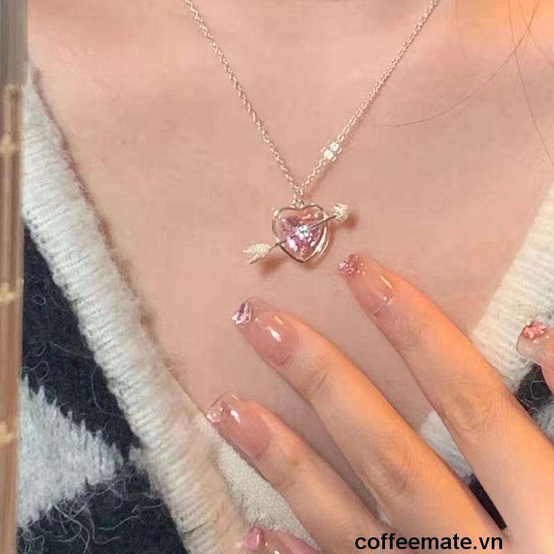 【coffeemate】⚡ Dây chuyền nữ Madeline V54 mặt trái tim kiểu mới tuyệt đẹp