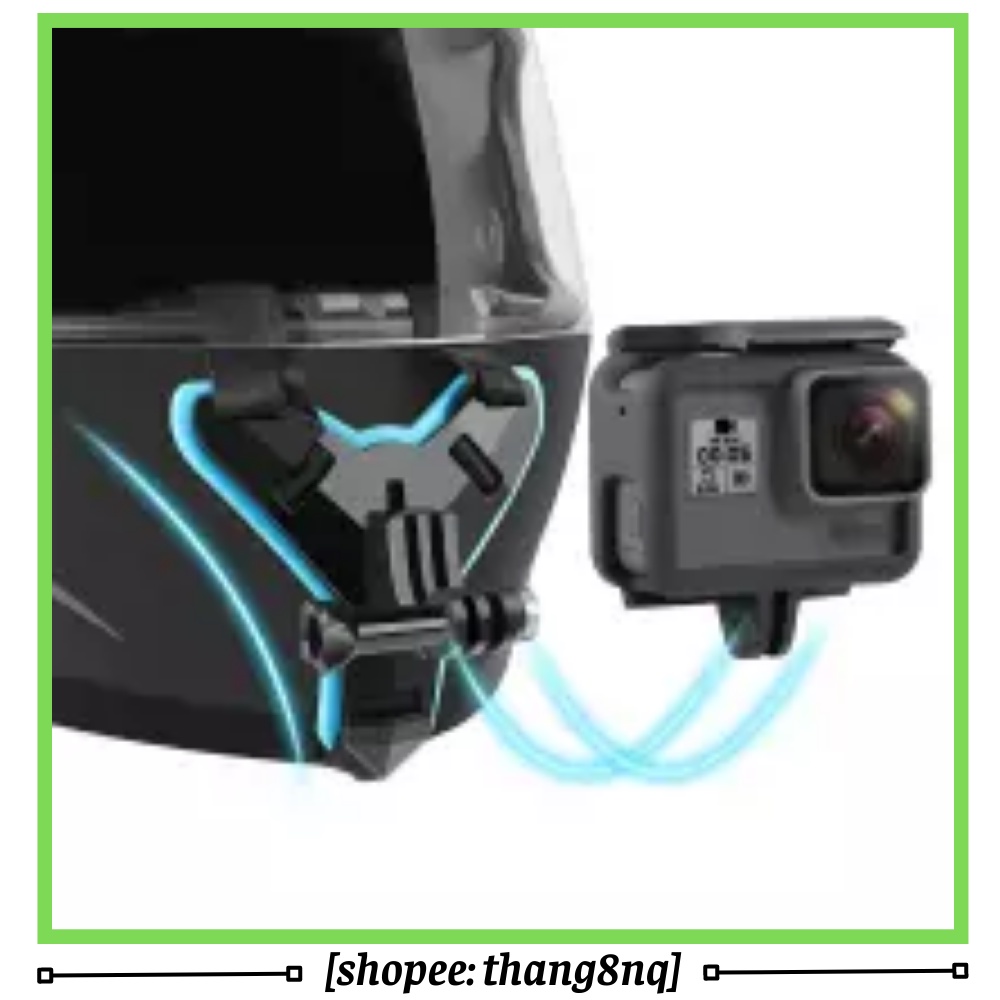 Mount gắn cằm mũ bảo hiểm fullface cho gopro, action cam