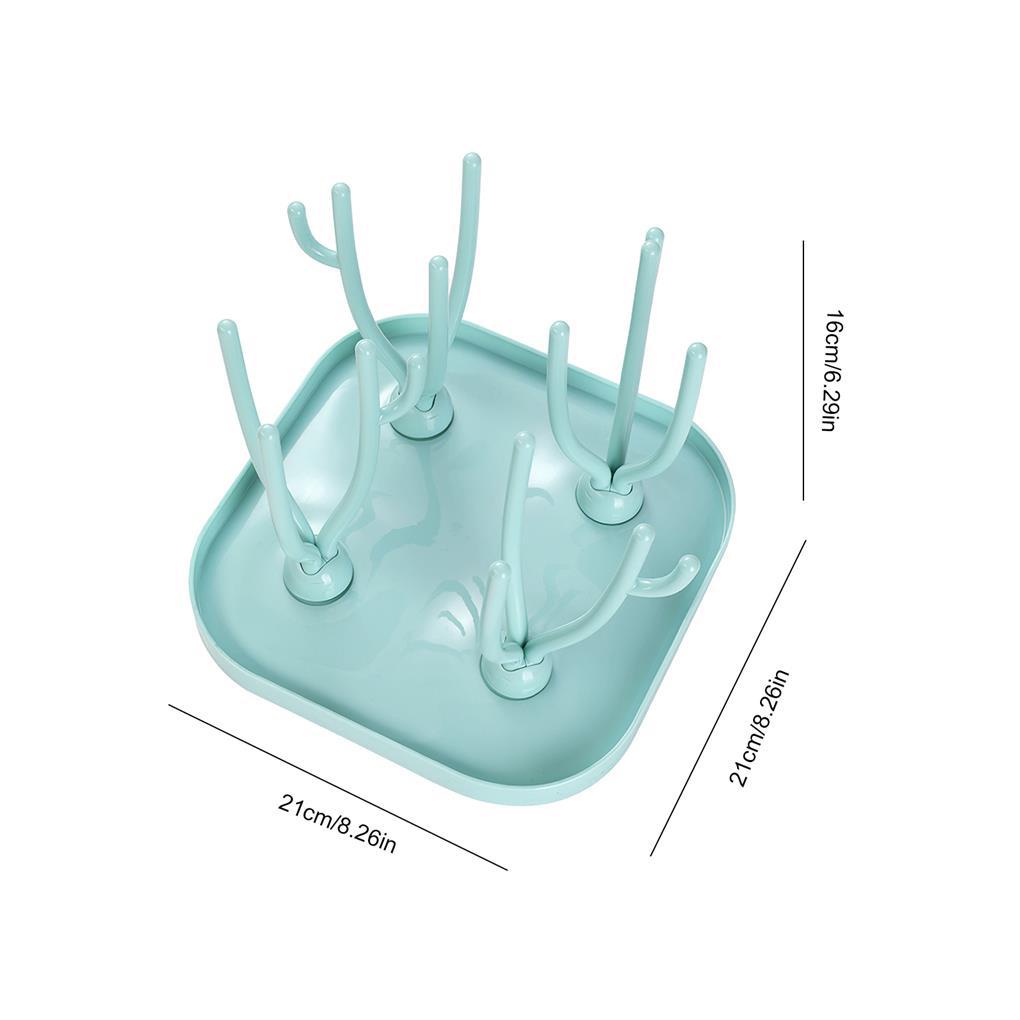 Giá Đỡ Phơi Khô Bình Sữa Em Bé Bằng PP Đa Năng Hình Cái Cây Có Thể Gấp Gọn Tiện