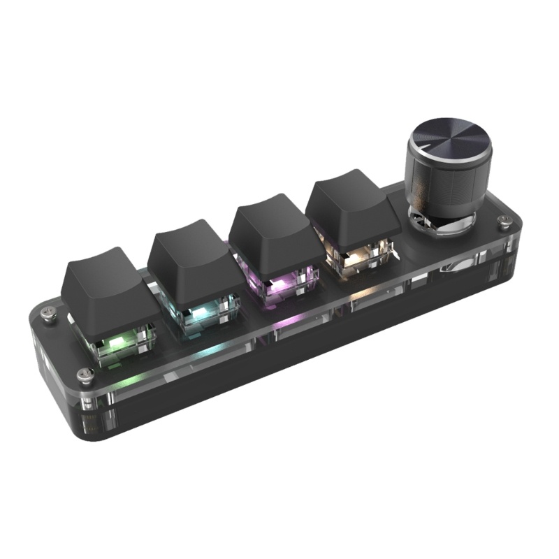 Bàn Phím Macro 4 Phím Có Đèn Led RGB Chuyên Dùng Chơi Game