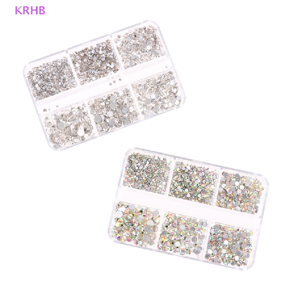 Hộp 6 Kích Cỡ Đá Pha Lê Trang Trí Móng Tay Nghệ Thuật Mới