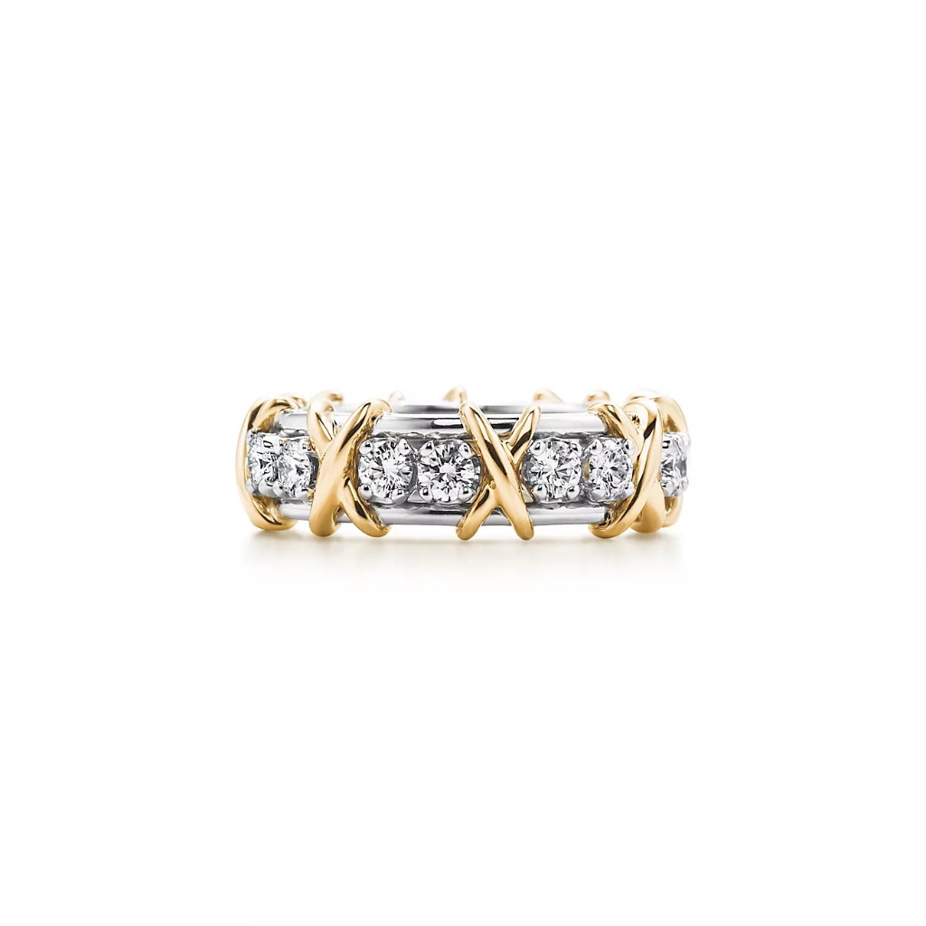 Nhẫn Bạc 925 Tiffany & Co Nhẫn Đá Sáu Lớp Thiết Kế Độc Đáo Thời Trang