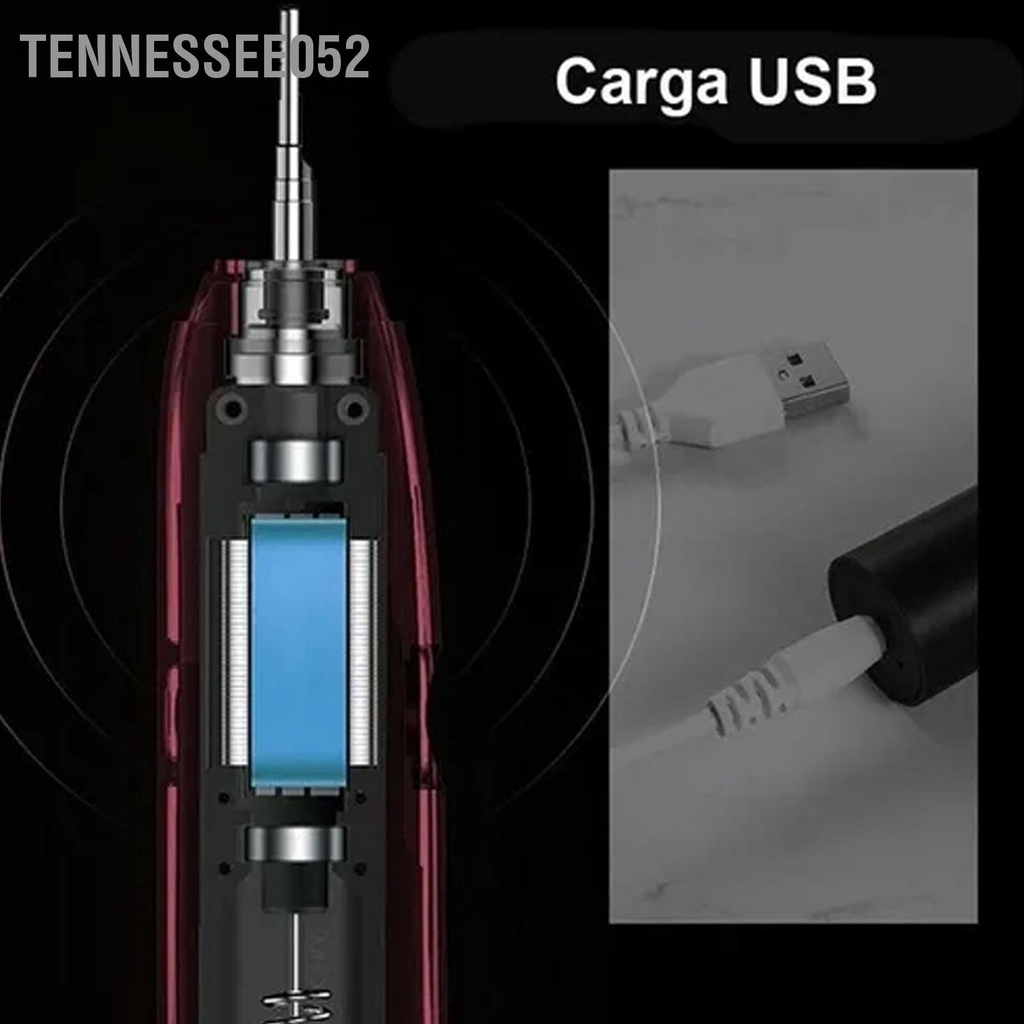 Tennessee052 Bàn Chải Đánh Răng Điện 6 Cấp Chế Độ Đèn Báo Sạc USB Di Động Chống Nước IPX 7 Cho Gia Đình