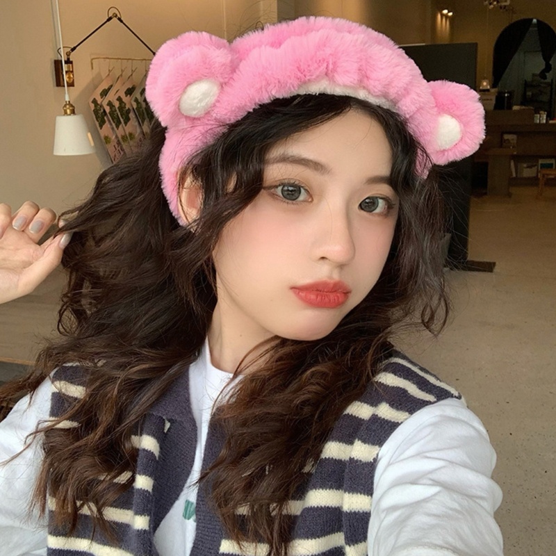 Băng Đô Tai Gấu Co Giãn Dễ Thương Dành Cho Nữ