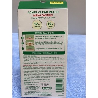 Miếng Dán Mụn Clear Patch Acnes 24 Miếng