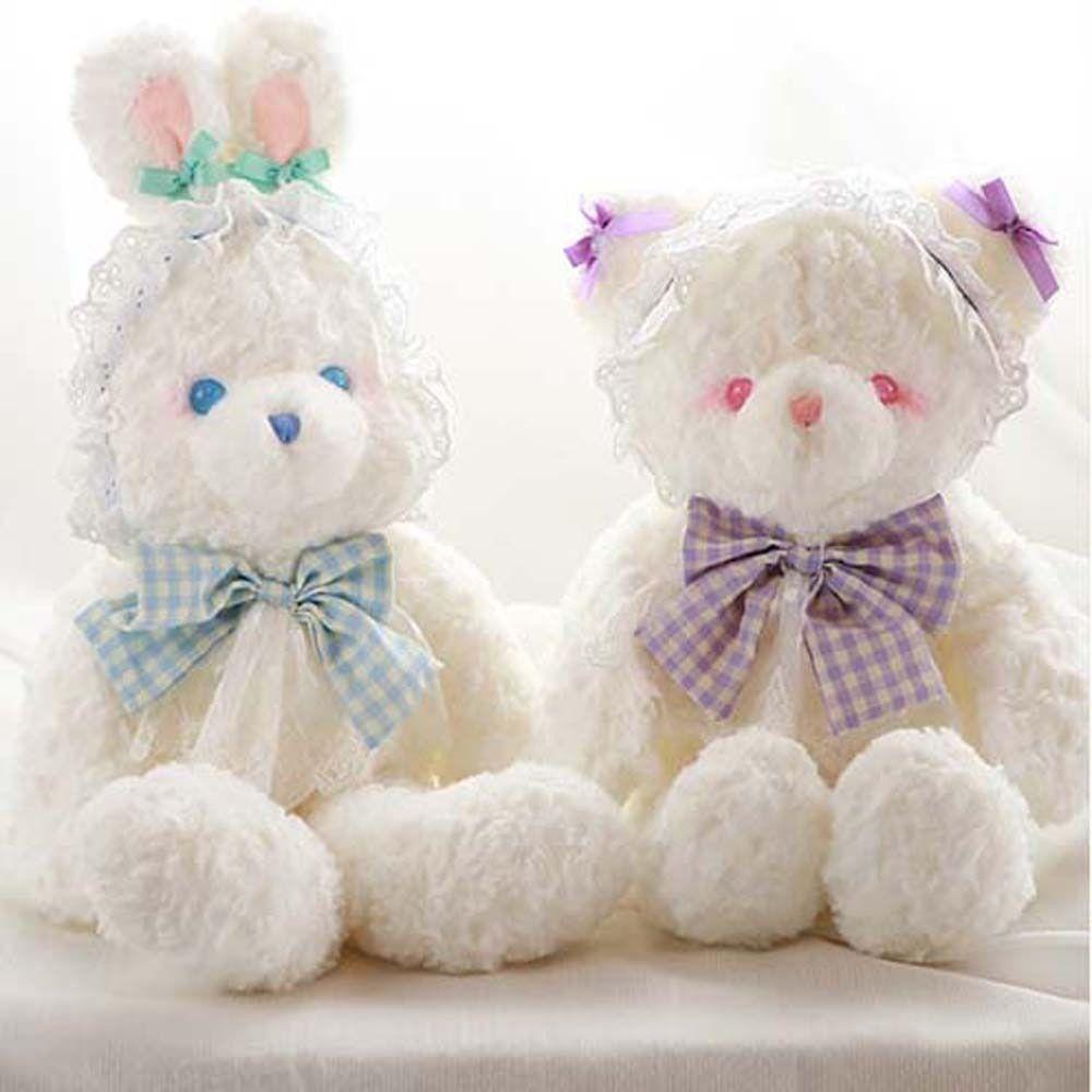 Thỏ Nhồi Bông Mềm Mại Trang Trí Nhà Cửa Phong Cách Lolita