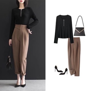 Quần baggy cạp lệch chun lưng