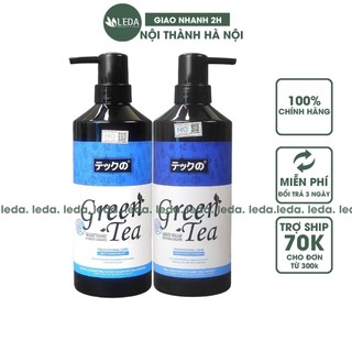Dầu gội Meiki  trà xanh nhật bản ngăn gàu, phục hồi giữ ẩm sâu 780ml, LEDA