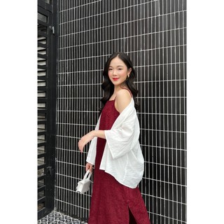 OLV - Áo khoác Plain Coat in White