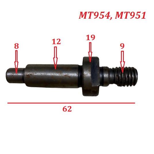 Trục cốt găn đá máy mài Maktec 954 951 MT954 MT951