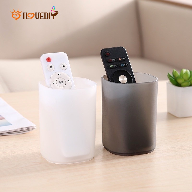 1 Hộp Đựng Bút Hình Tròn Màu Nhám Trong Suốt Đơn Giản Tiện Dụng Cho Họ
