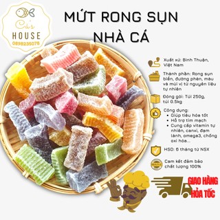 Mứt rong sụn nhà cá thực phẩm dinh dưỡng chất lượng thơm ngon hấp dẫn an toàn tốt cho sức khỏe