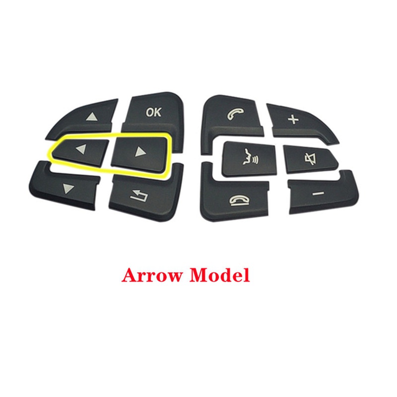 Miếng Dán Nút Điều Khiển Vô Lăng Xe Hơi Mercedes Benz GLC X253 C Class W205 CLA GLA A Class X156 C117 W176
