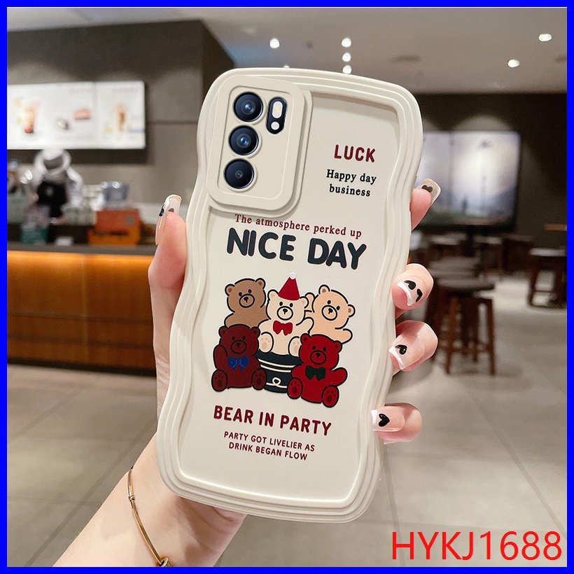 Ốp lưng Oppo Reno6 5G Ốp Điện Thoại tpu Dẻo Họa Tiết Lượn Sóng Độc Đáo Thời Trang Cho OPPO Reno6 Reno 6 5G