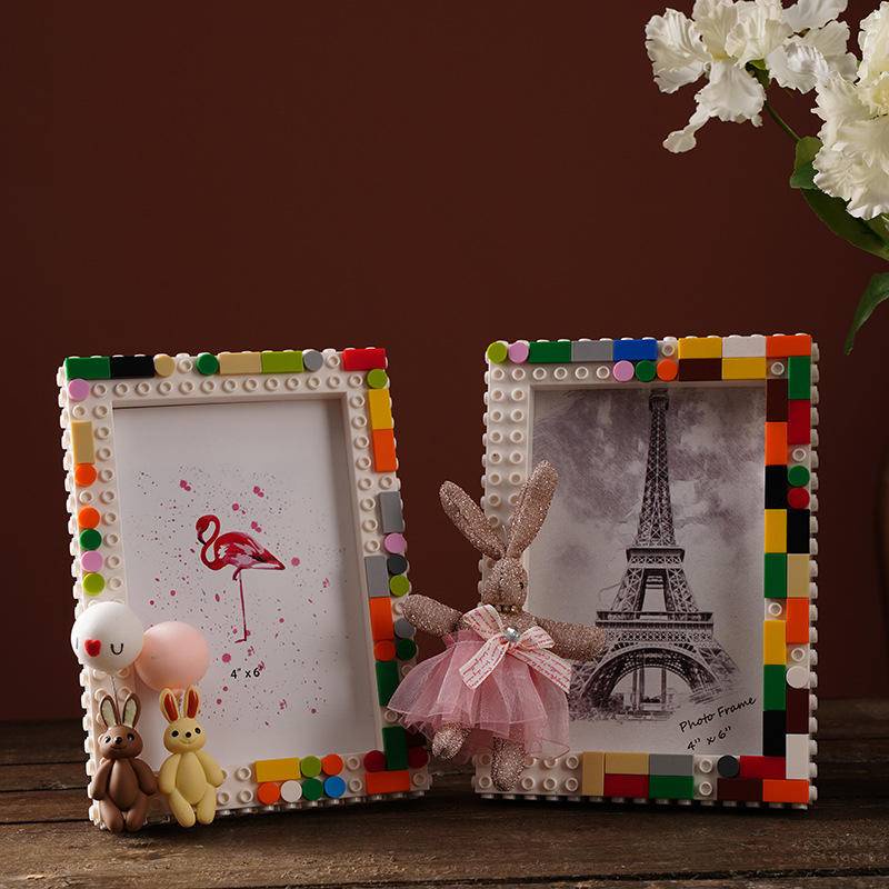 Khung Ảnh Để Bàn DIY 6 / 7 Inch Hình Thỏ Dễ Thương Cho Nữ