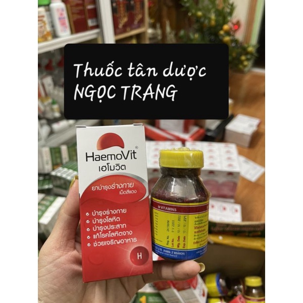Combo tăng cân HAEMOVIT VÀ 9 VITAMIN tăng cân THÁI LAN