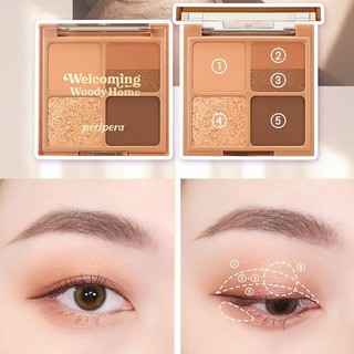 Phấn mắt 4 ô Peripera Ink Pocket Shadow Palette