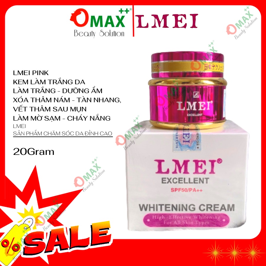KEM LMEI HỒNG DƯỠNG TRẮNG - XOÁ THÂM NÁM - LMEI WHITENING CREAM 20G