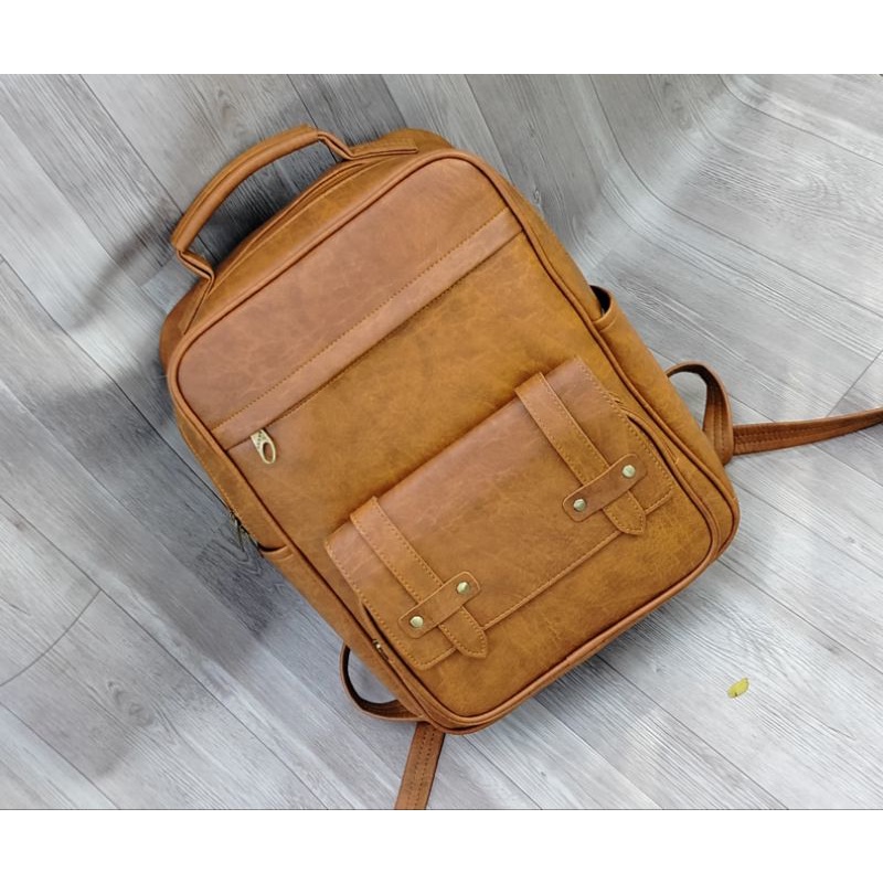 Balo Laptop 14 inch BL16 Da cao cấp chống nước