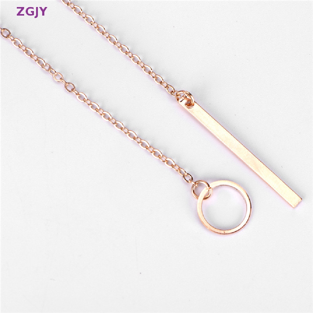 Vòng cổ Mặt Hình Thanh Vàng Đơn Giản Cá Tính Cho Nữ Mới