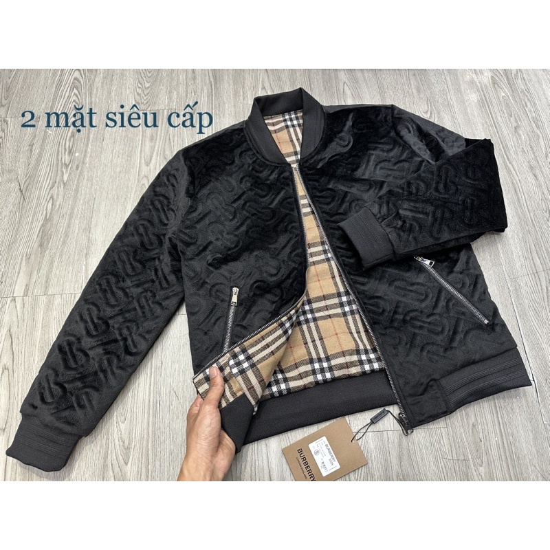 Áo jacket Nhung BB 2 mặt cực chất
