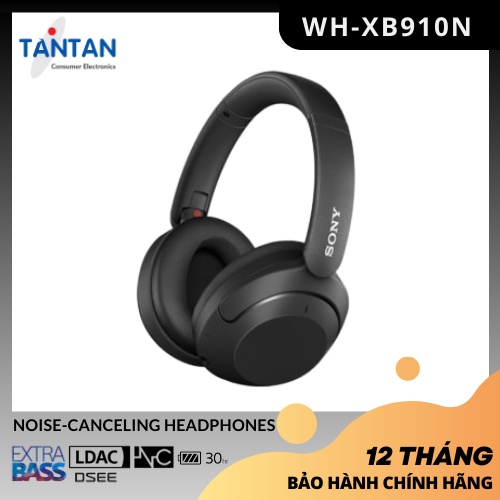 Tai Nghe BLUETOOTH EXTRA-BASS CHỐNG ỒN Sony WH-XB910N | Active Noise-Cancelling - Pin:30h - Điều khiển Cảm Ứng