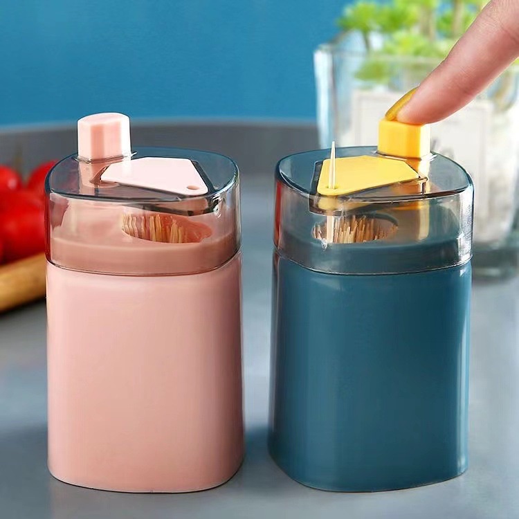 Lọ Đựng Tăm Mẫu Mới Siêu Sang, Bấm Nút Tự Động Lấy Tăm 88354 Tiện Ích Việt Nam 99