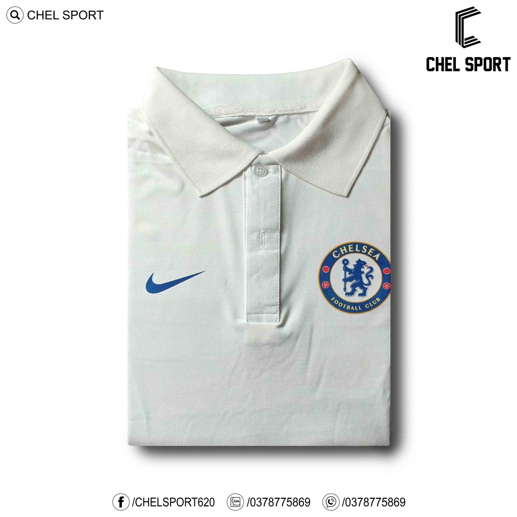 Áo polo logo thêu Chelsea