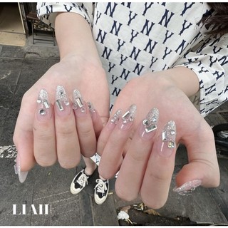 Móng giả đính đá nailbox đính đá móng giả thiết kế - nail box móng úp thiết kế