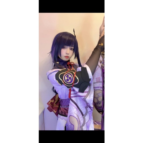 Có ảnh thật cosplay raiden shogun genshin impact cos ei