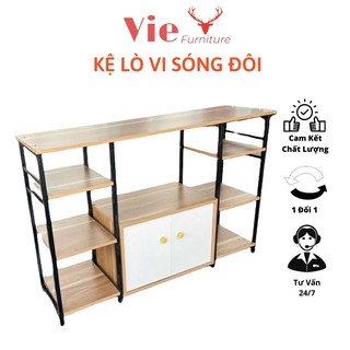 Mẫu Mới - KỆ ĐỂ LÒ VI SÓNG ĐÔI - KỆ NHÀ BẾP LẮP RÁP TIỆN ÍCH