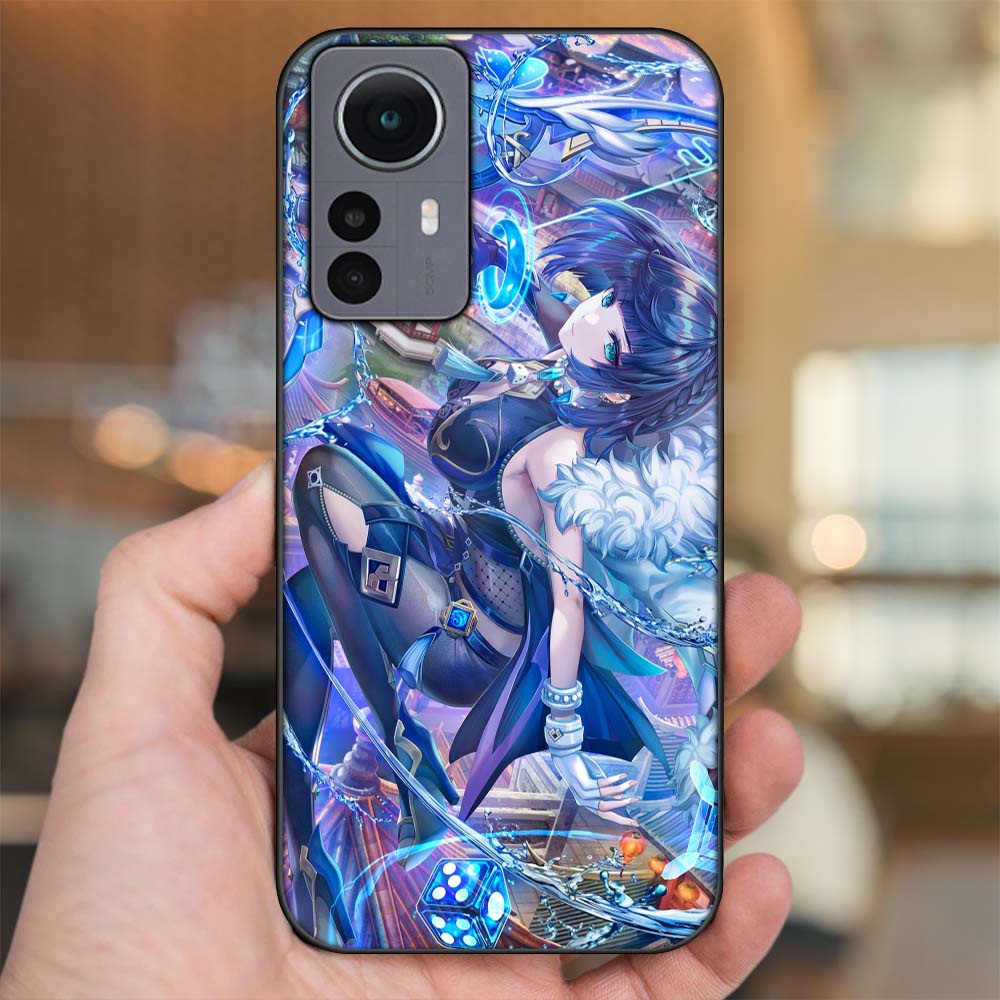 Ốp lưng Xiaomi 12 Pro 5G viền đen in hình Yelan Genshin Impact