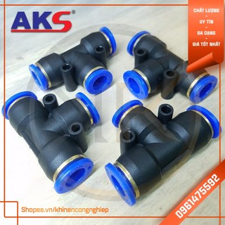 Đầu cút nối nhựa khí nén chữ t pe aks - khí nén công nghiệp