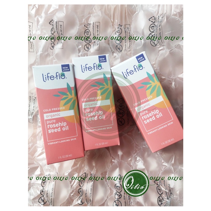 Dầu nụ tầm xuân hữu cơ Life-Flo Pure Rosehip seed oil organic