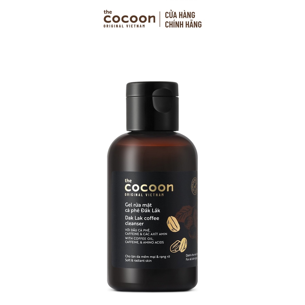 Gel rửa mặt cà phê Đắk Lắk Cocoon cho làn da tươi mới và rạng rỡ 140ml | BigBuy360 - bigbuy360.vn