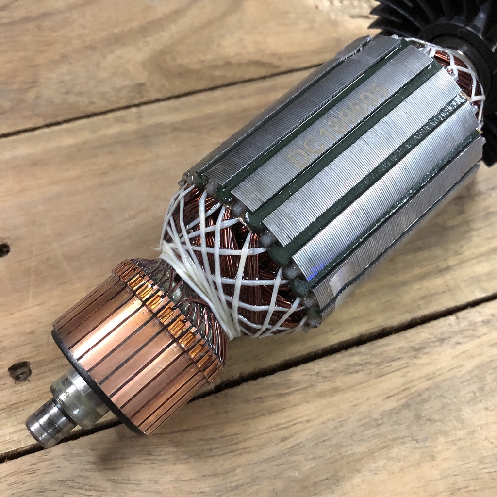 Rotor máy phay MAKITA 3612C, 3612CX DCA AMR02-12, AMR04-12 Thân 54mm Dài 212mm 220V - Tặng chổi than