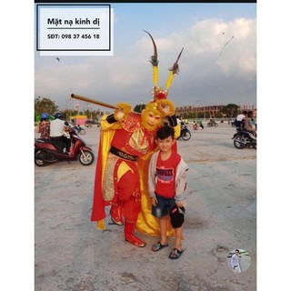 [Mặt nạ kinh dị] Bộ trang phục hoá trang tôn ngộ không tề thiên đại thánh tây du ký cao cấp chất lượng nhất Việt Nam