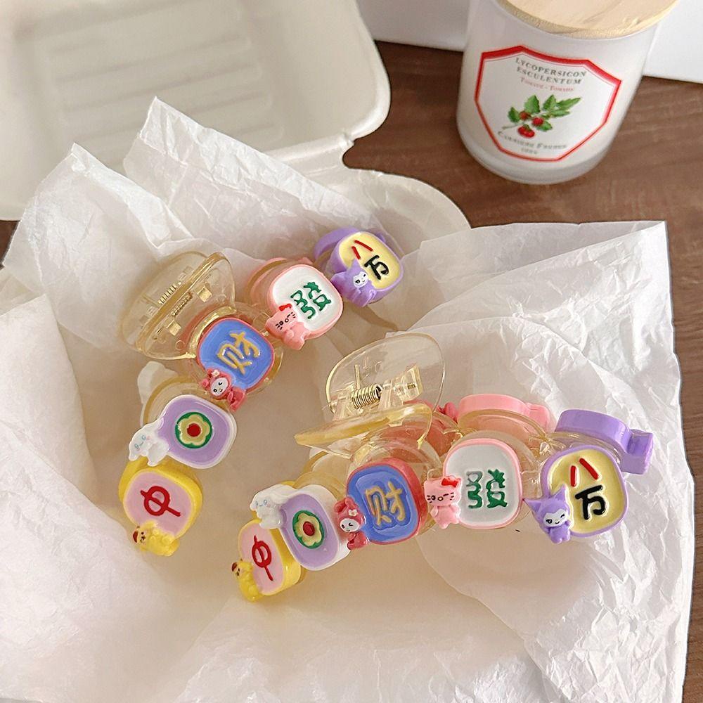 Kẹp Tóc Đuôi Ngựa Hình Cá Mập Hoạt Hình Đơn Giản Phong Cách Hàn Quốc Cho Nữ