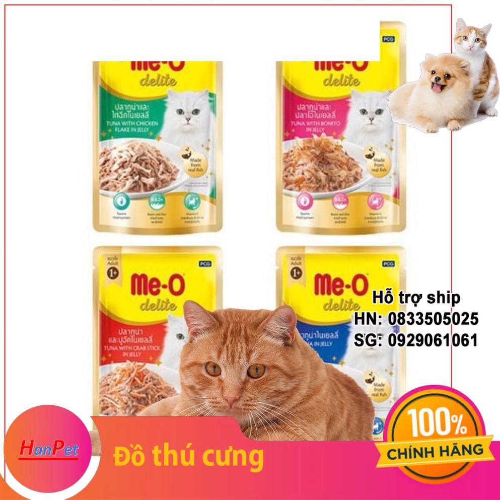 GV- Pate Me-o Delite (4 vị) Thức ăn mèo dạng sốt gói 70gr