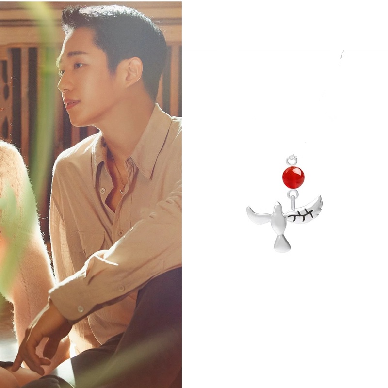 Vòng cổ Mặt Hình Thẻ Bài Hàn Quốc Snowdrop Jung Hae In pigeon 3 Màu Sắc Tùy Chọn Làm Quà Tặng Giáng Sinh Cho Nam Và Nữ