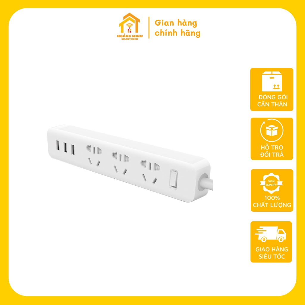 Ổ Cắm Điện Đa Năng Kèm Cổng Sạc USB, Có Màng Bảo Vệ Tặng Kèm Đầu Chuyển Đổi