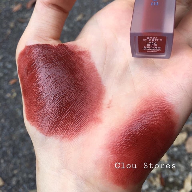 Son Kem Lì Black Rouge tone đỏ nâu