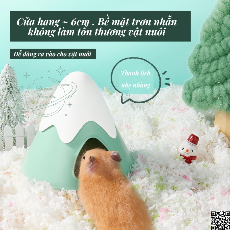 Nhà trú, nhà ngủ núi tuyết Yee cho hamster, sóc bay