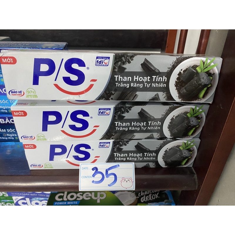 PS - Kem đánh răng than hoạt tính